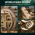 3D Wooden Mechanical Puzzle – Gear Model - Image 2